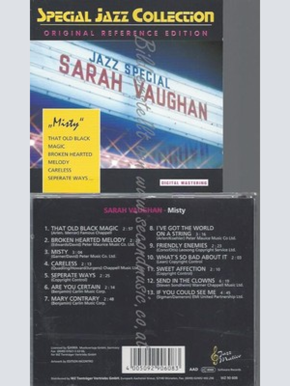 CD--90 608/ SARAH VAUGHAN UND DIVERSE--MISTY