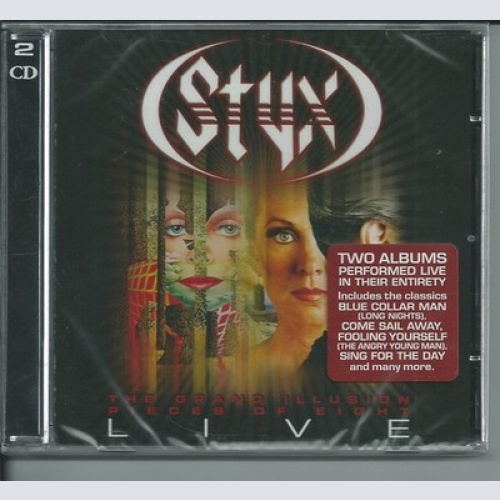 2xCD, Album Styx - The Grand Illusion / Pieces Of Eight Live
