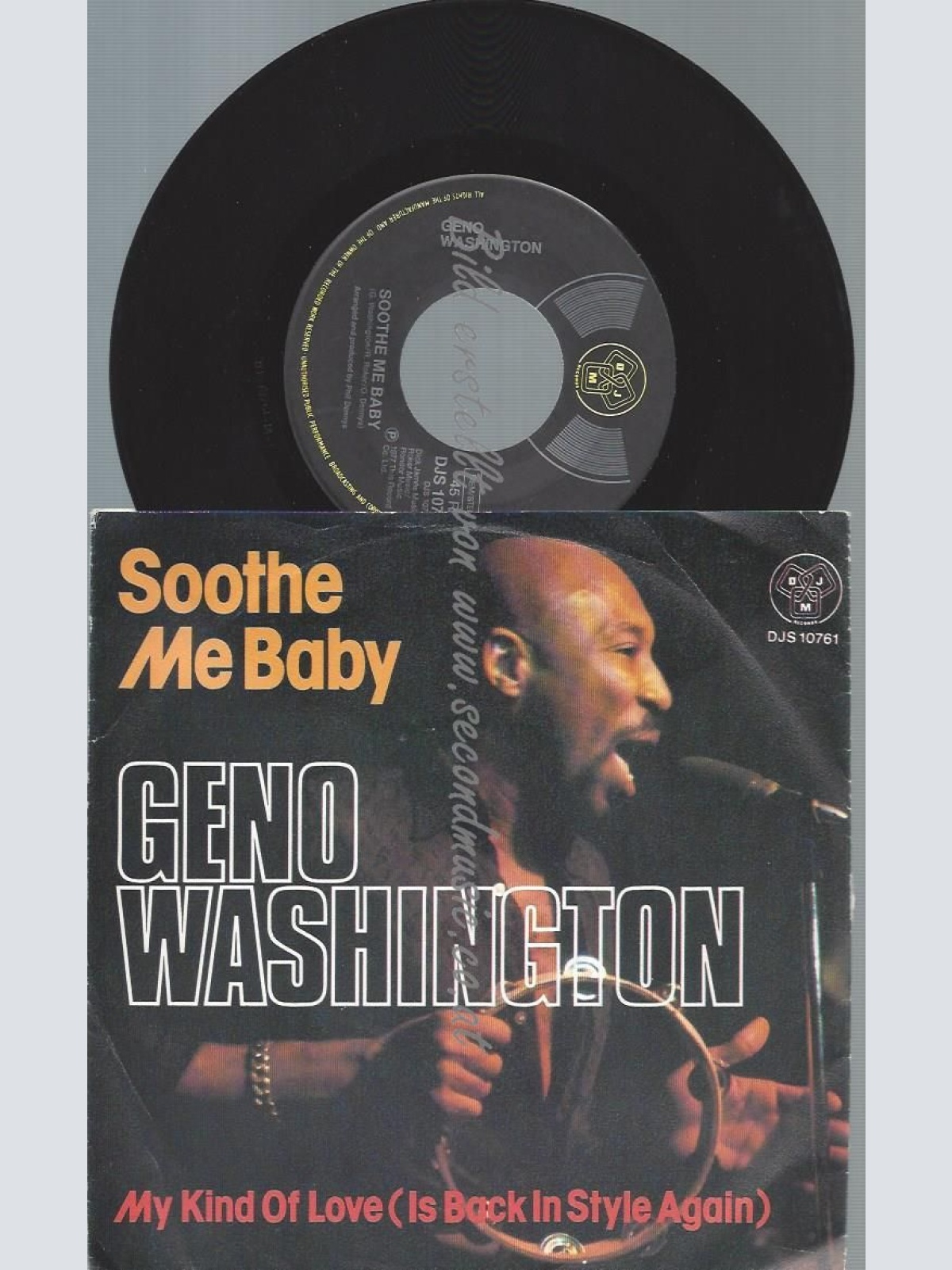 7"   Geno Washington  Soothe Me Baby