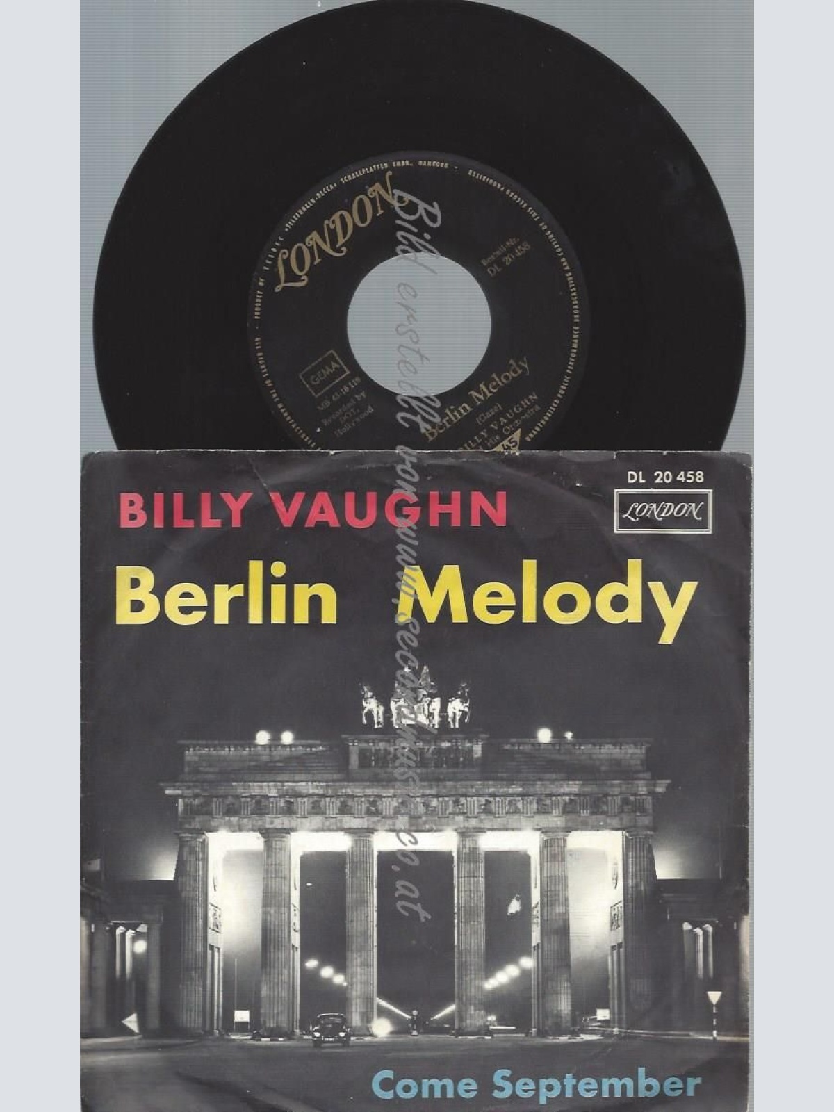 7"   Billy Vaughn And His Orchestra  Berlin Melody