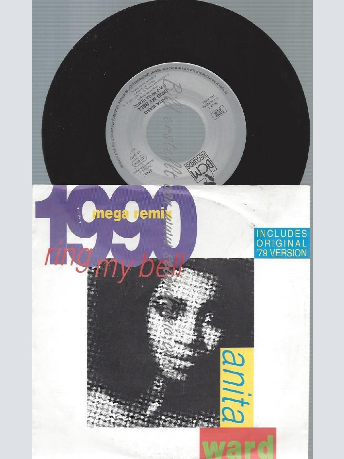7"   Anita Ward  Ring My Bell - Mega Remix 1990
