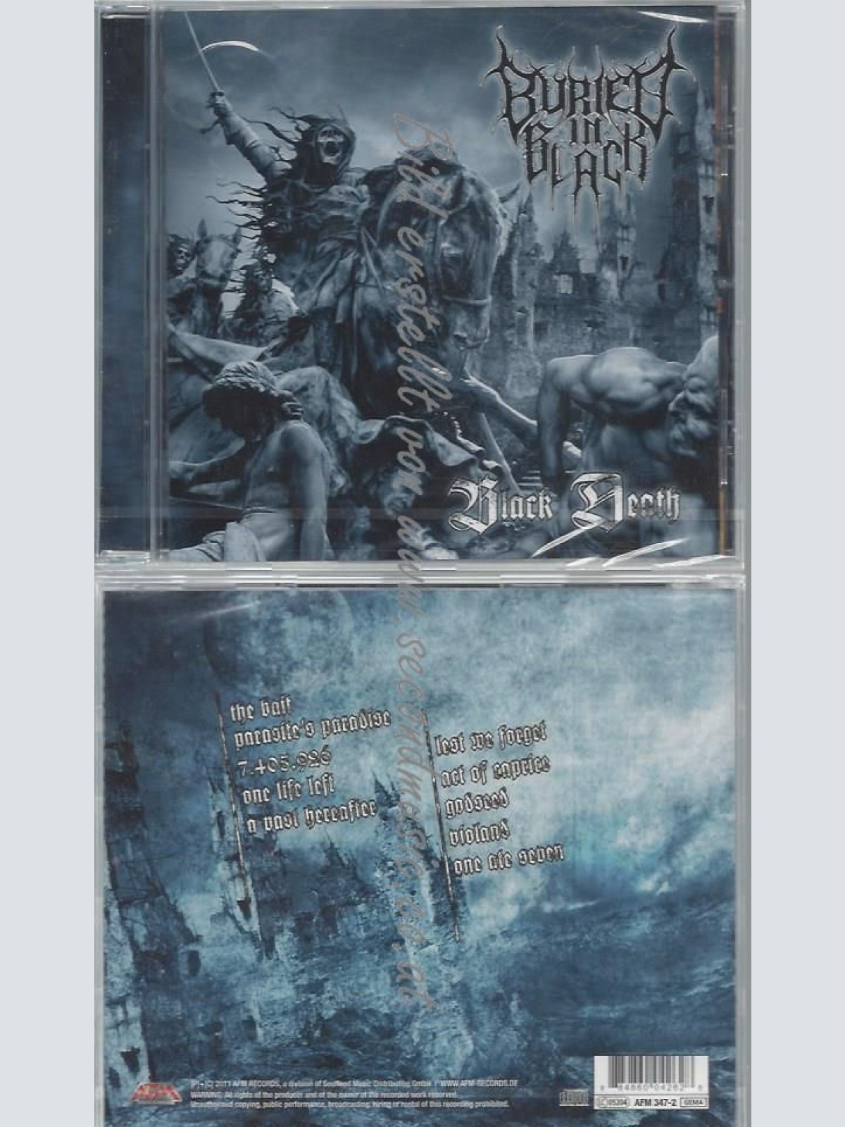 CD--  Buried In Black  Black Death