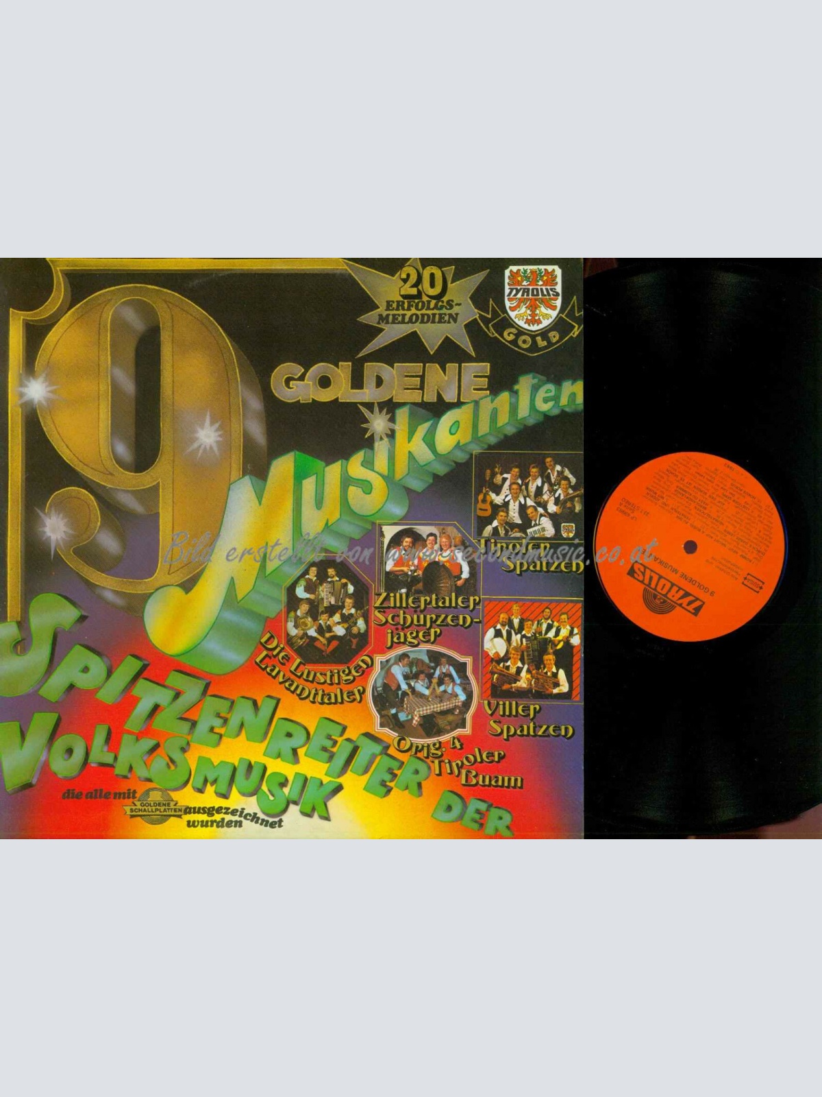 LP-- 9 Goldene Musikanten -- Tiroler Buam -Lavanttaler / NM