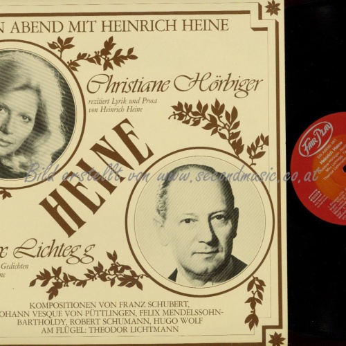 LP--EIN ABEND MIT HEINRICH HEINE // HÖRBIGER // LICHTEGG // LICHTMANN
