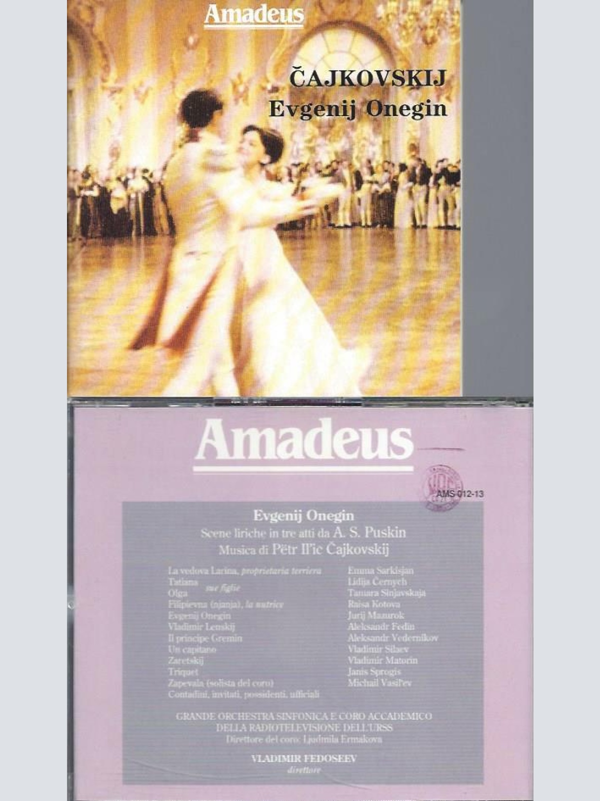 CD- Cajkovskij Evgenij Onegin Vladimir Fedoseev Diretorre