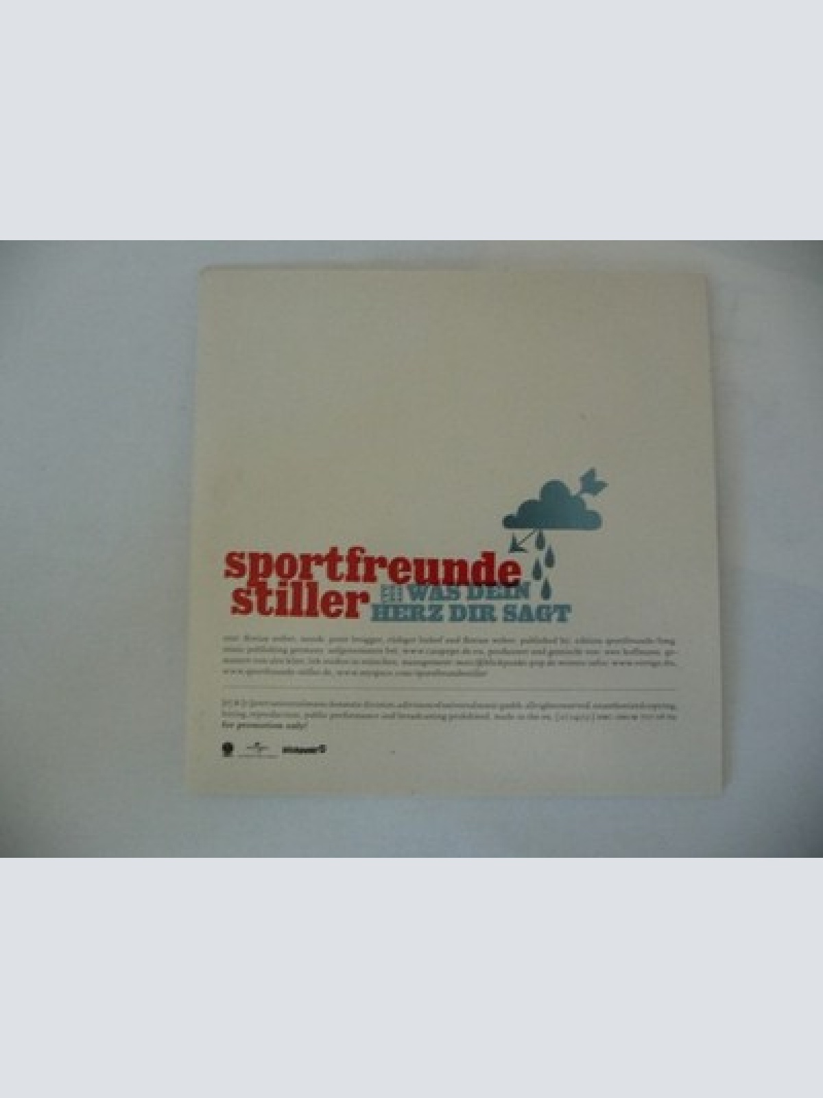 CD, Single, Promo Sportfreunde Stiller - (Tu Nur Das) Was Dein Herz Dir Sagt