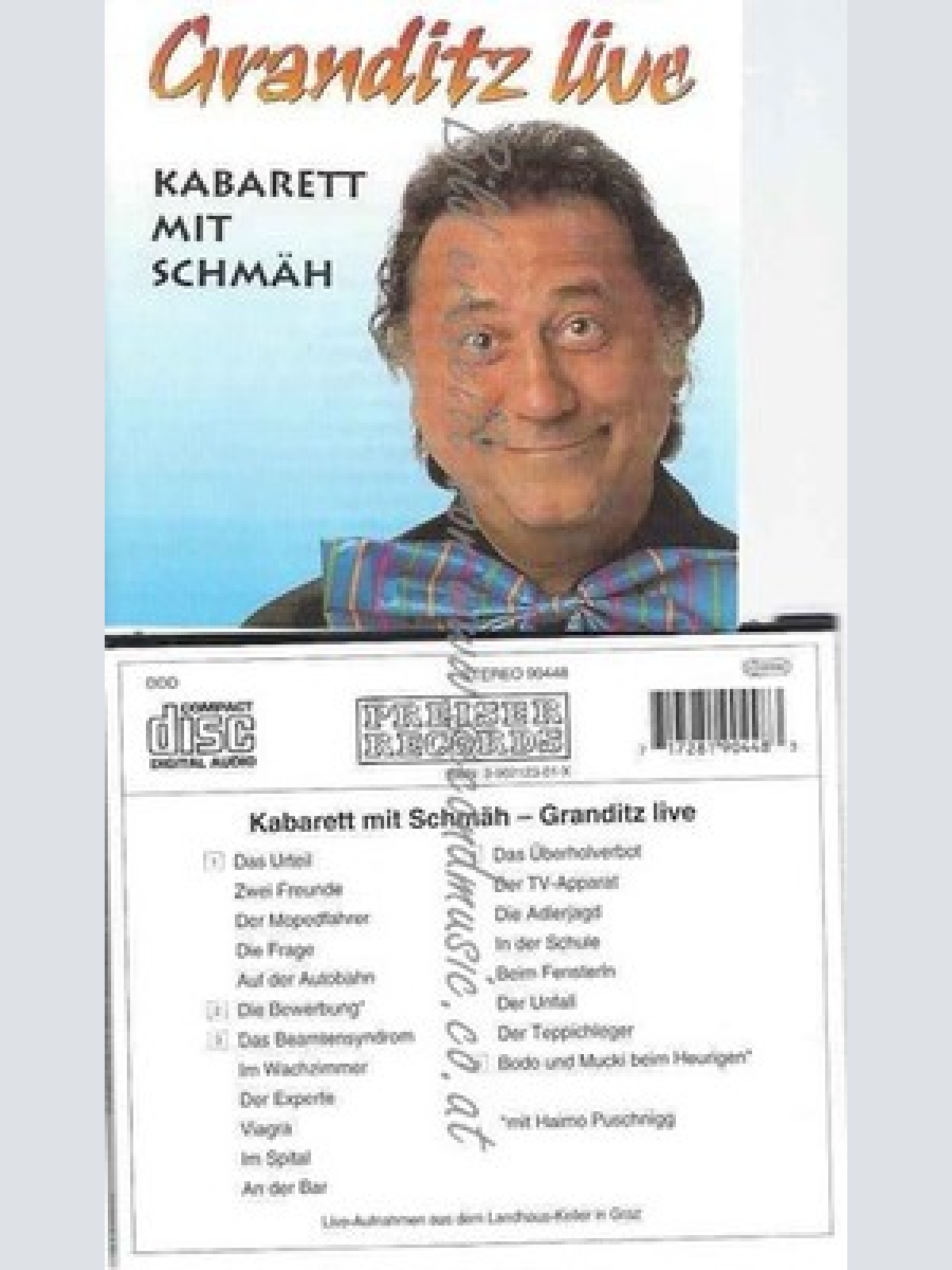 CD--HERBERT GRANDITZ-KABARETT MIT SCHMÄH - GRANDITZ LIVE