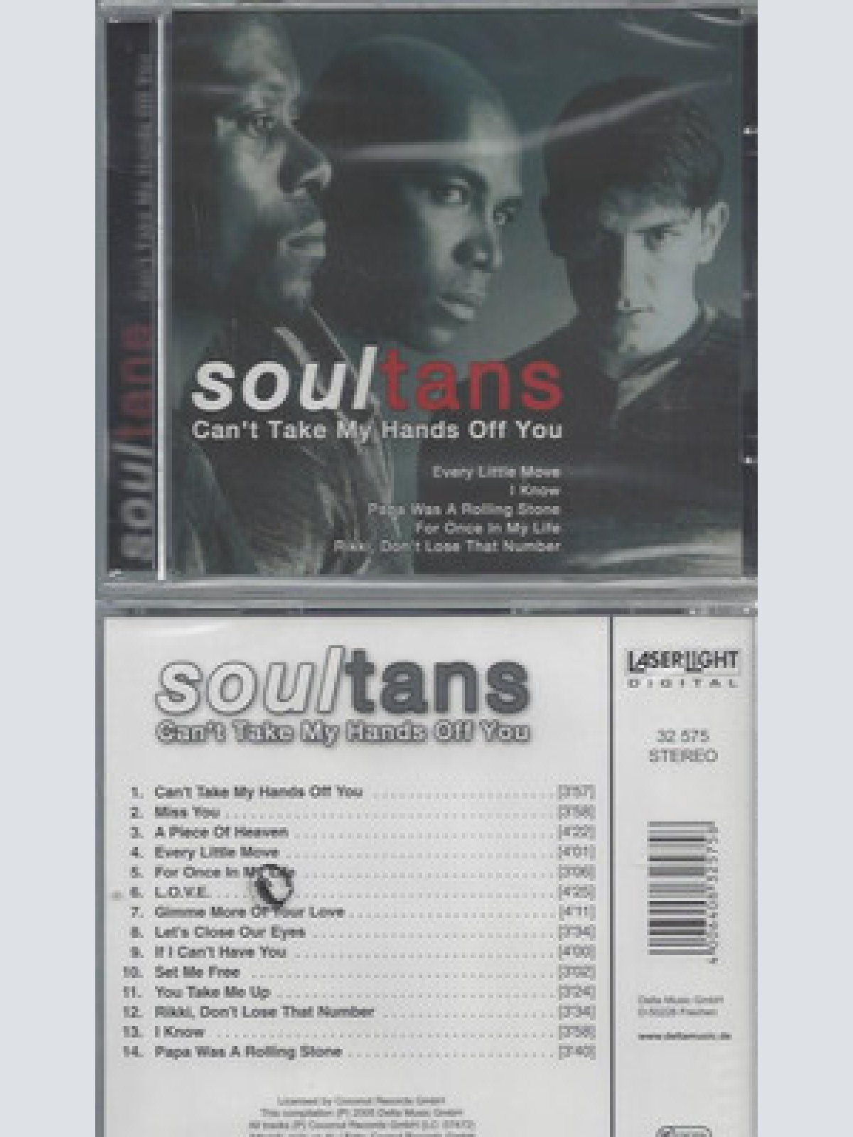 CD--NEU---SOUL TANS--CAN'T TAKE MY HANDS OFF YOU