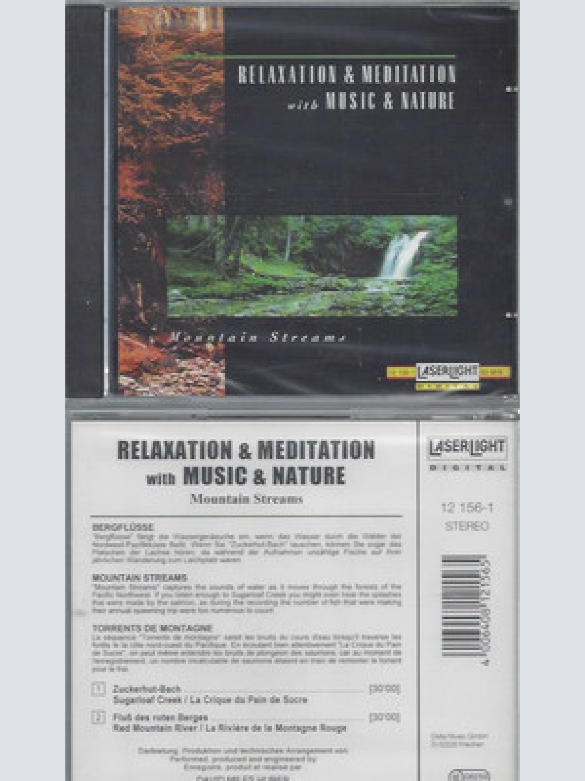 CD--NEU---RELAXATION & MEDITAION WITH MUSIC & NATURE--MOUNTAIN STREAMS