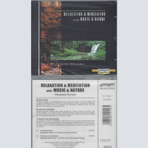 CD--NEU---RELAXATION & MEDITAION WITH MUSIC & NATURE--MOUNTAIN STREAMS