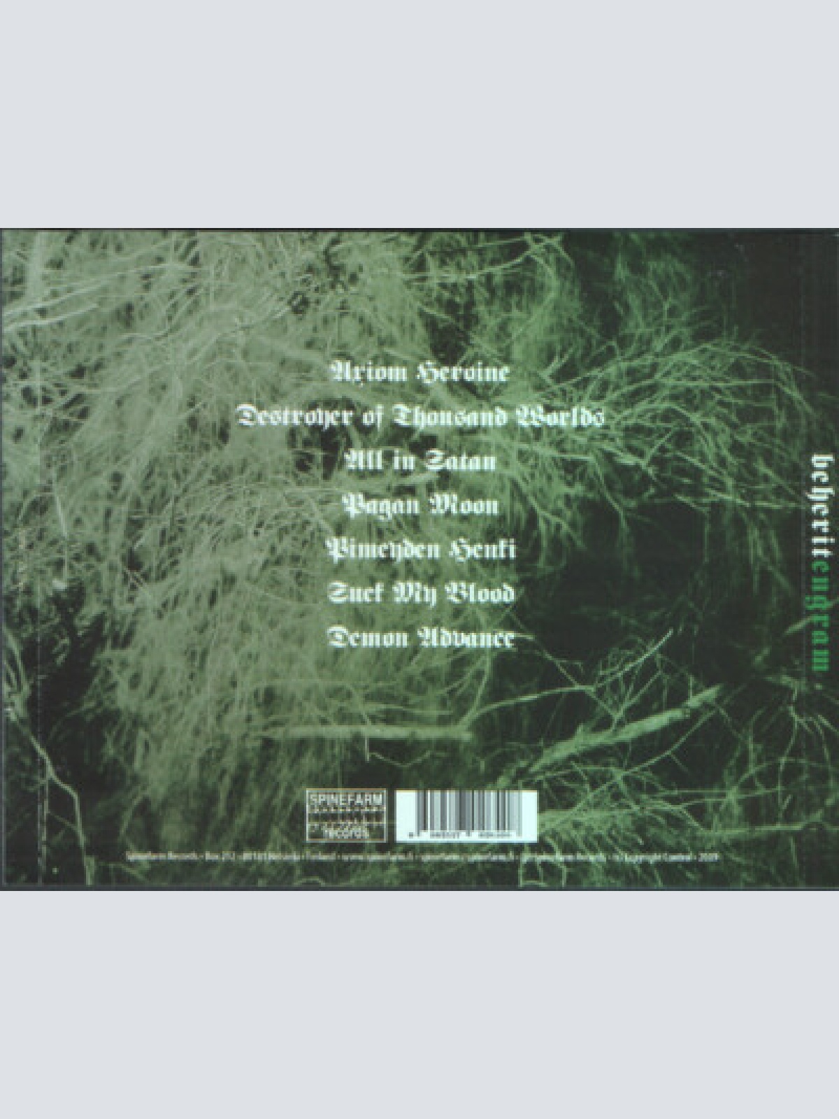 (CD, Album Beherit - Engram