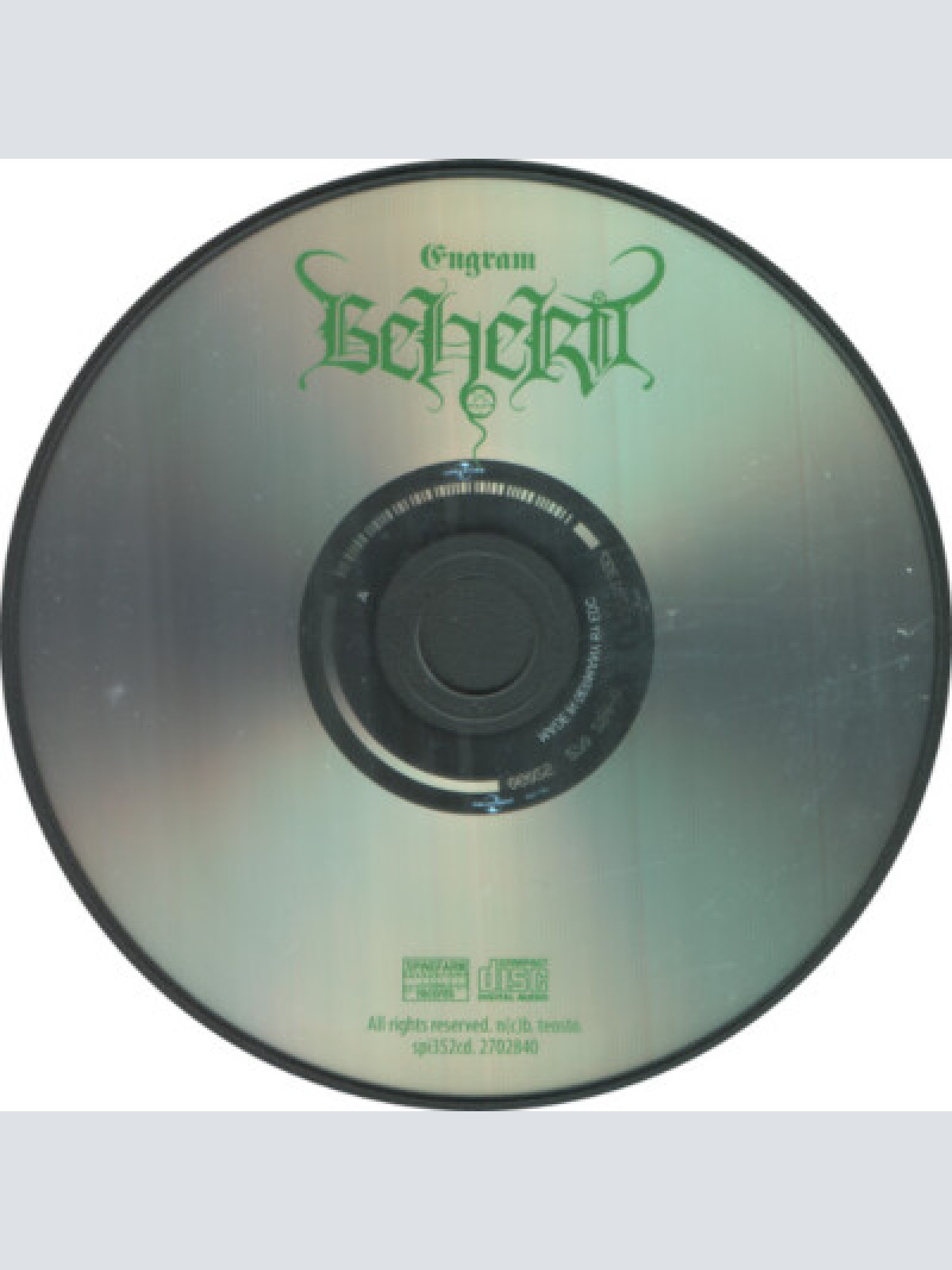 (CD, Album Beherit - Engram