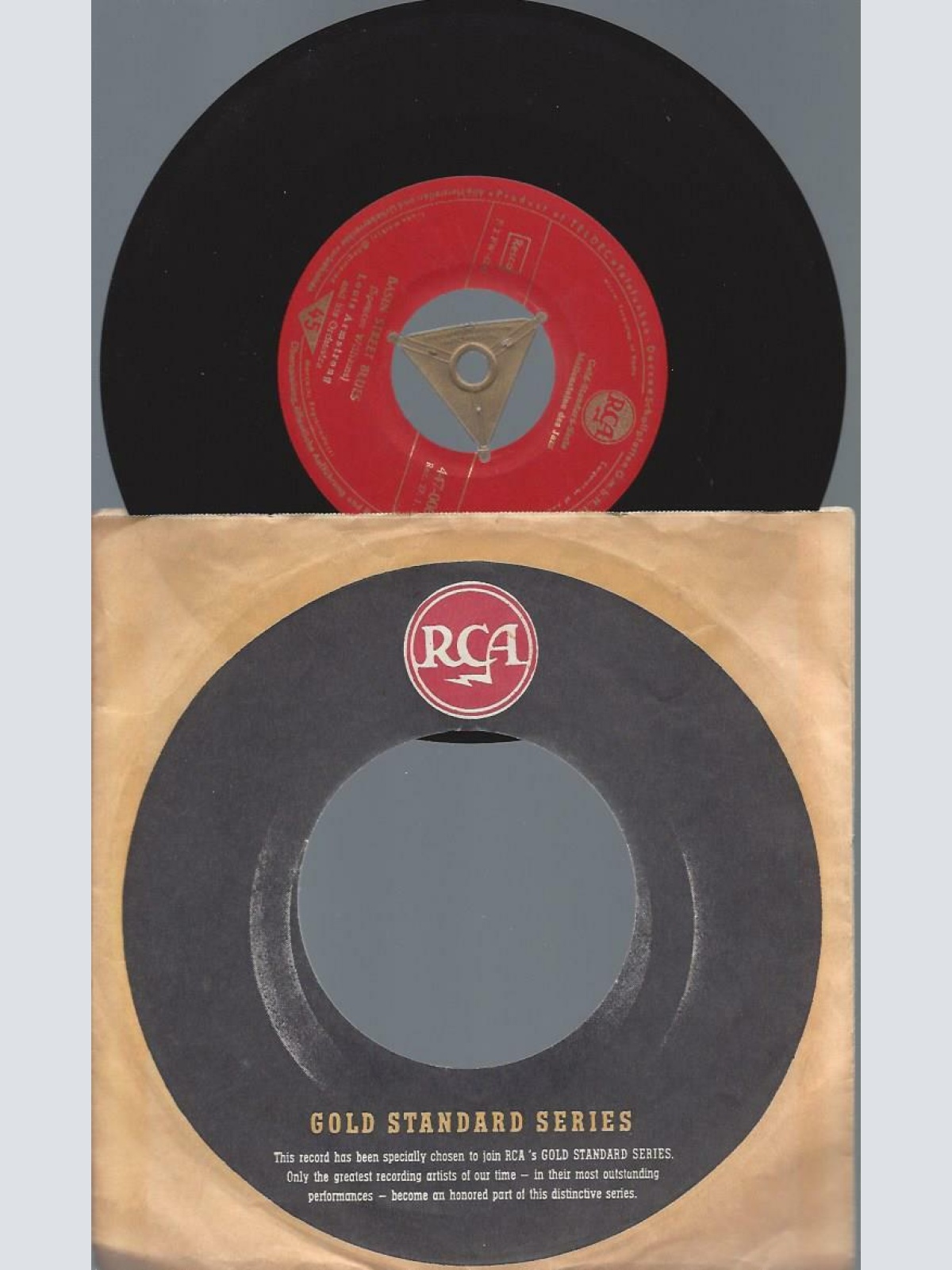 7"    Louis Armstrong And His Orchestra – Basin Street Blues