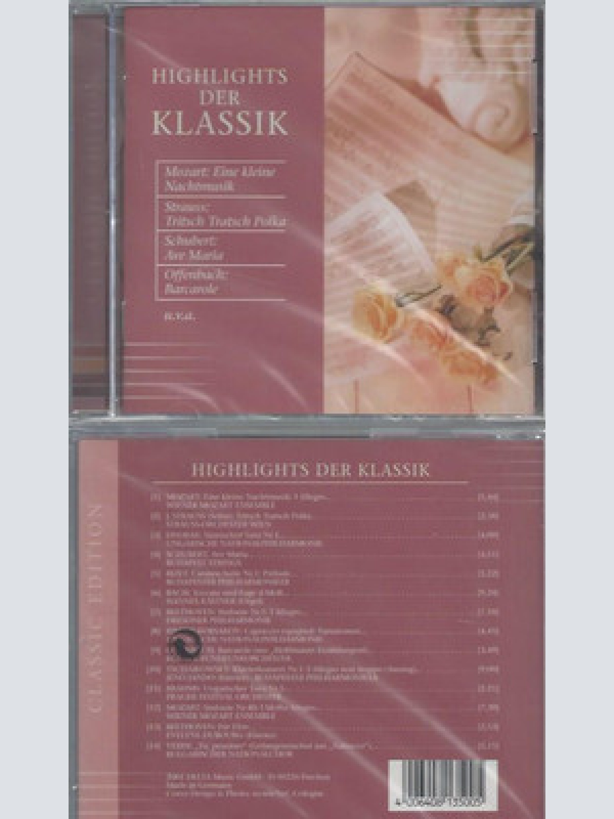 CD--NEU-HIGHLIGHTS DER KLASSIK--MOZART--STRAUSS--SCHUBERT--OFFENBACH