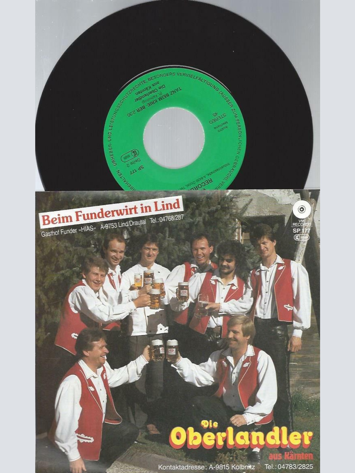 7" Die Oberlandler--  Beim Funderwirt in Lind