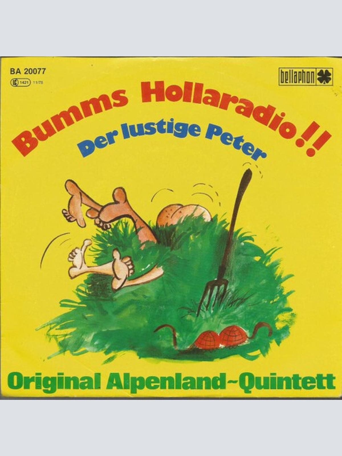 7", Single Original Alpenland~Quintett* - Bumms Hollaradio!!