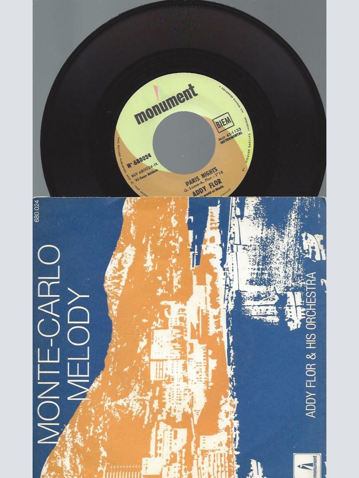 7" Orchester Addy Flor – Monte-Carlo Melody
