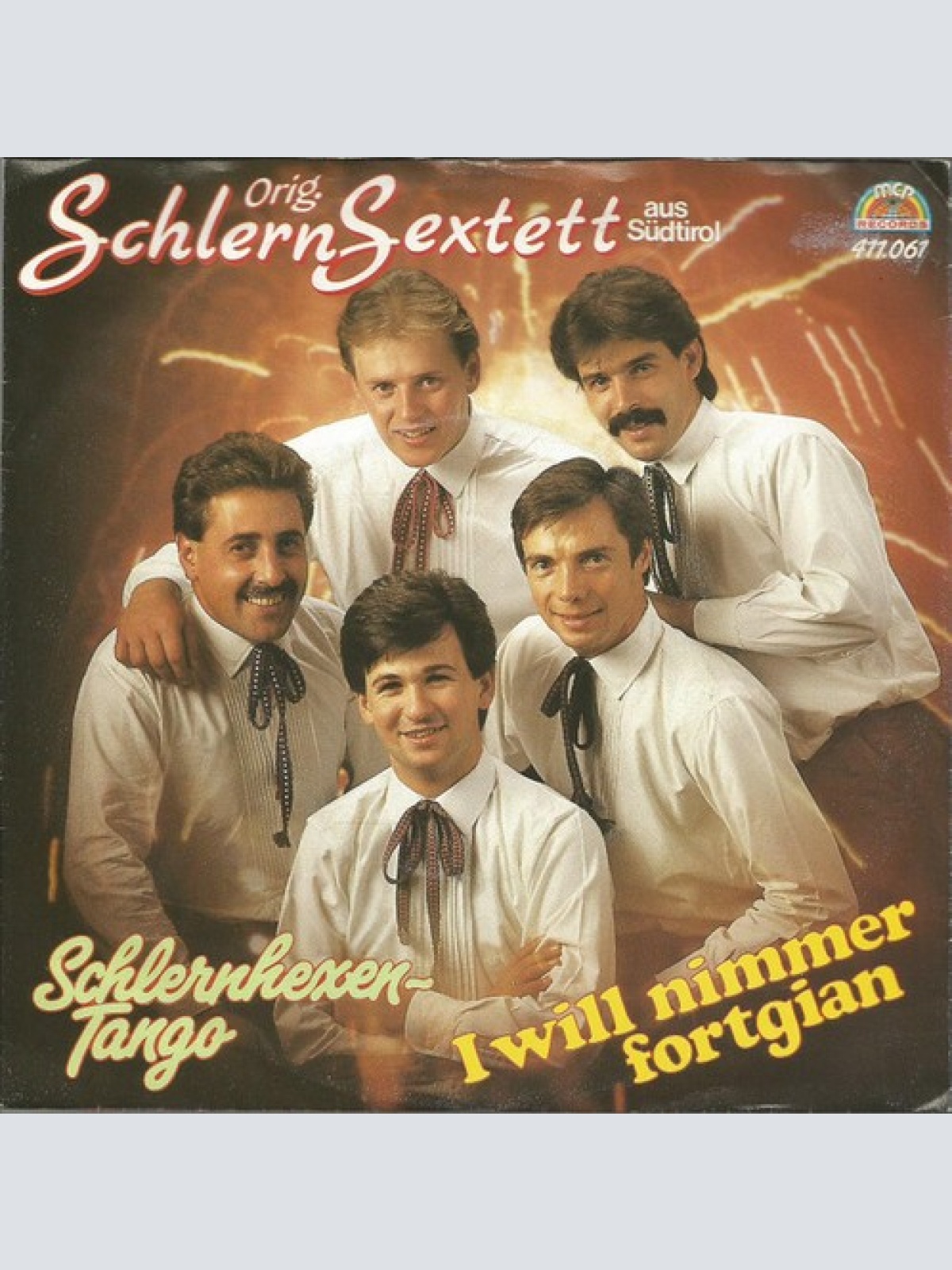 7", Single Orig. Schlern Sextett - I Will Nimmer Fortgian