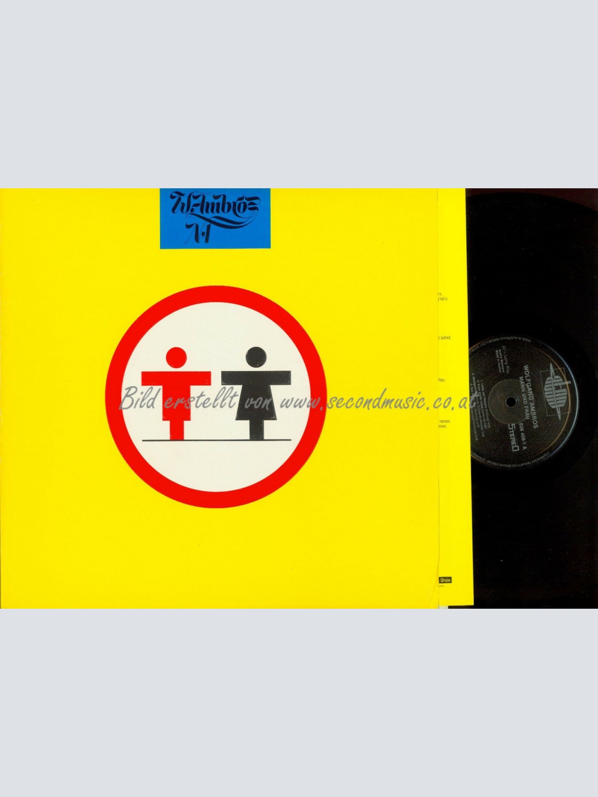 LP---WOLFGANG AMBROS MANN UND FRAU // OIS