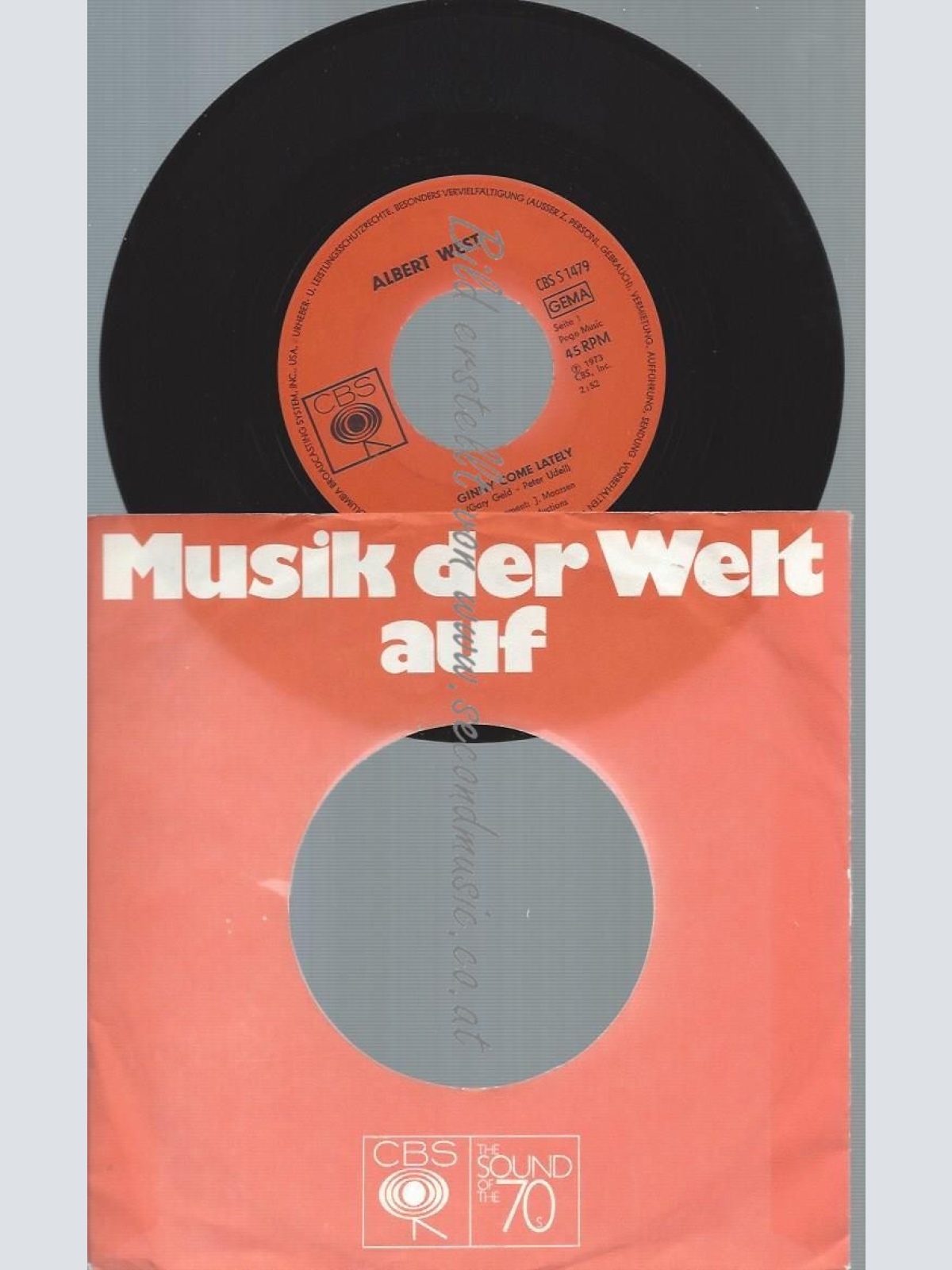 7"   Albert West  Ginny Come Lately  ///