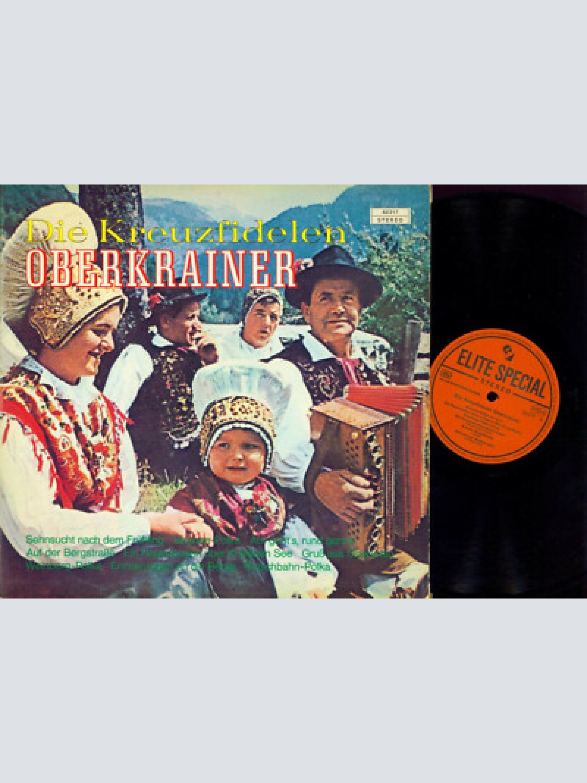 LP--Die Kreuzfidelen Oberkrainer / Lustig Sein In Oberkrain / 2LPs  / Switzerlan