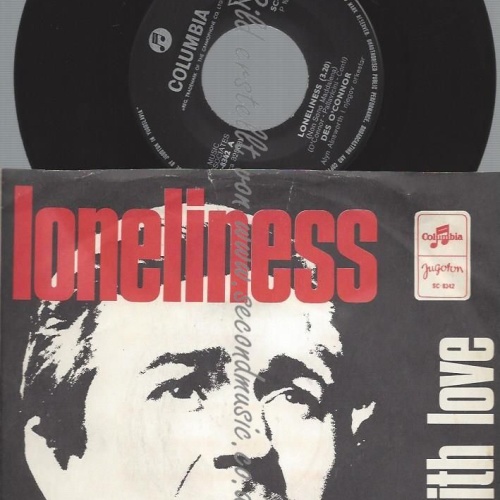 7"  Des O'Connor  Loneliness // YUGOTON
