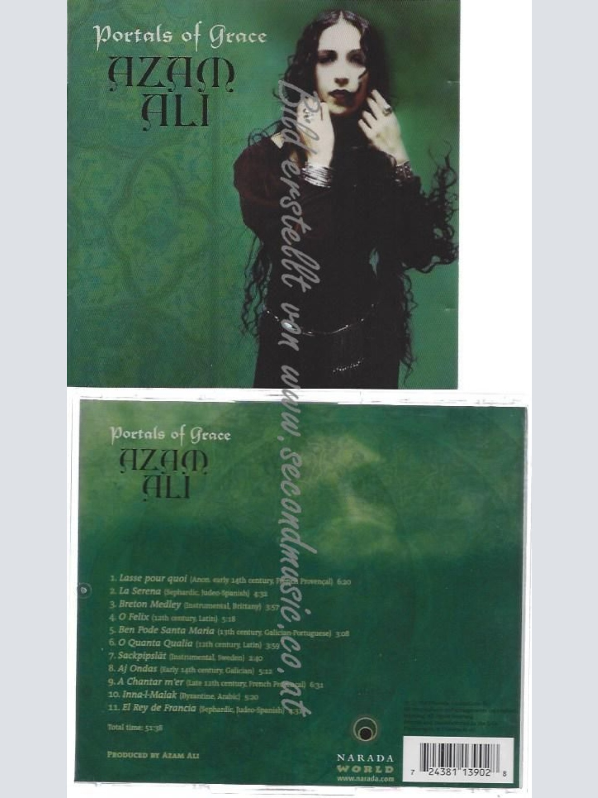 CD--AZAM ALI--    PORTALS OF GRACE