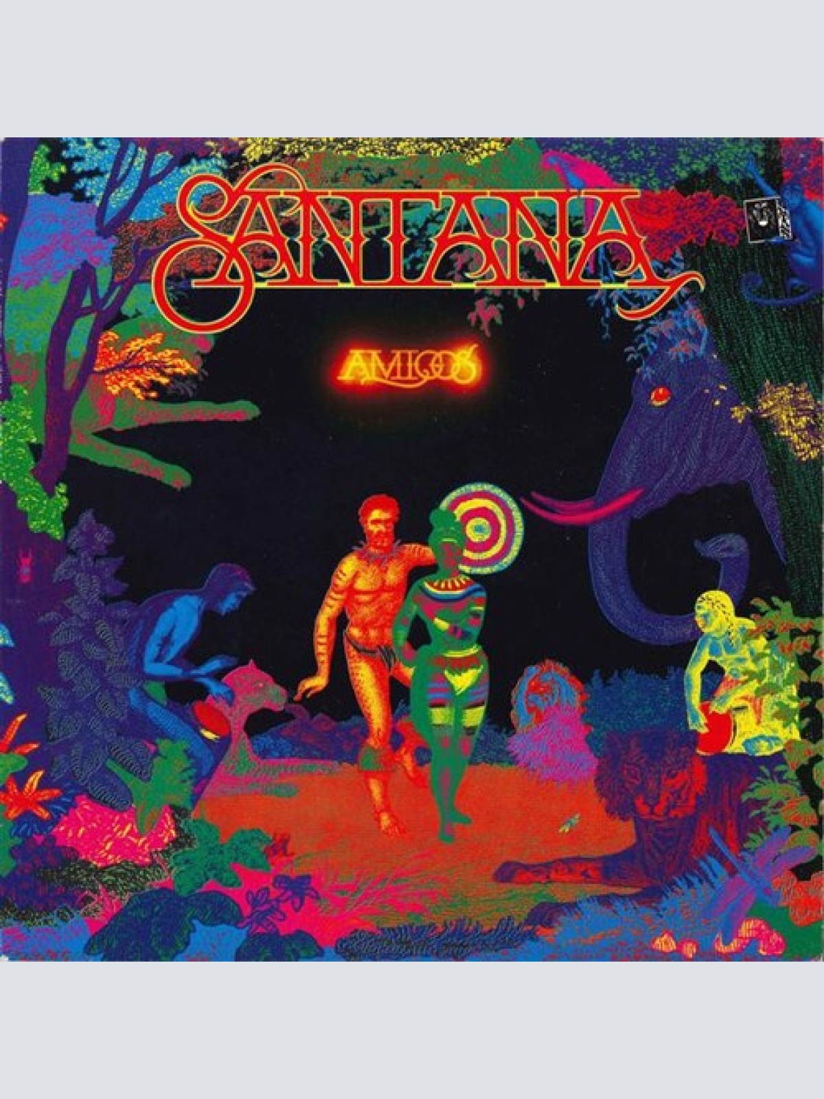 LP, Album, RE Santana - Amigos