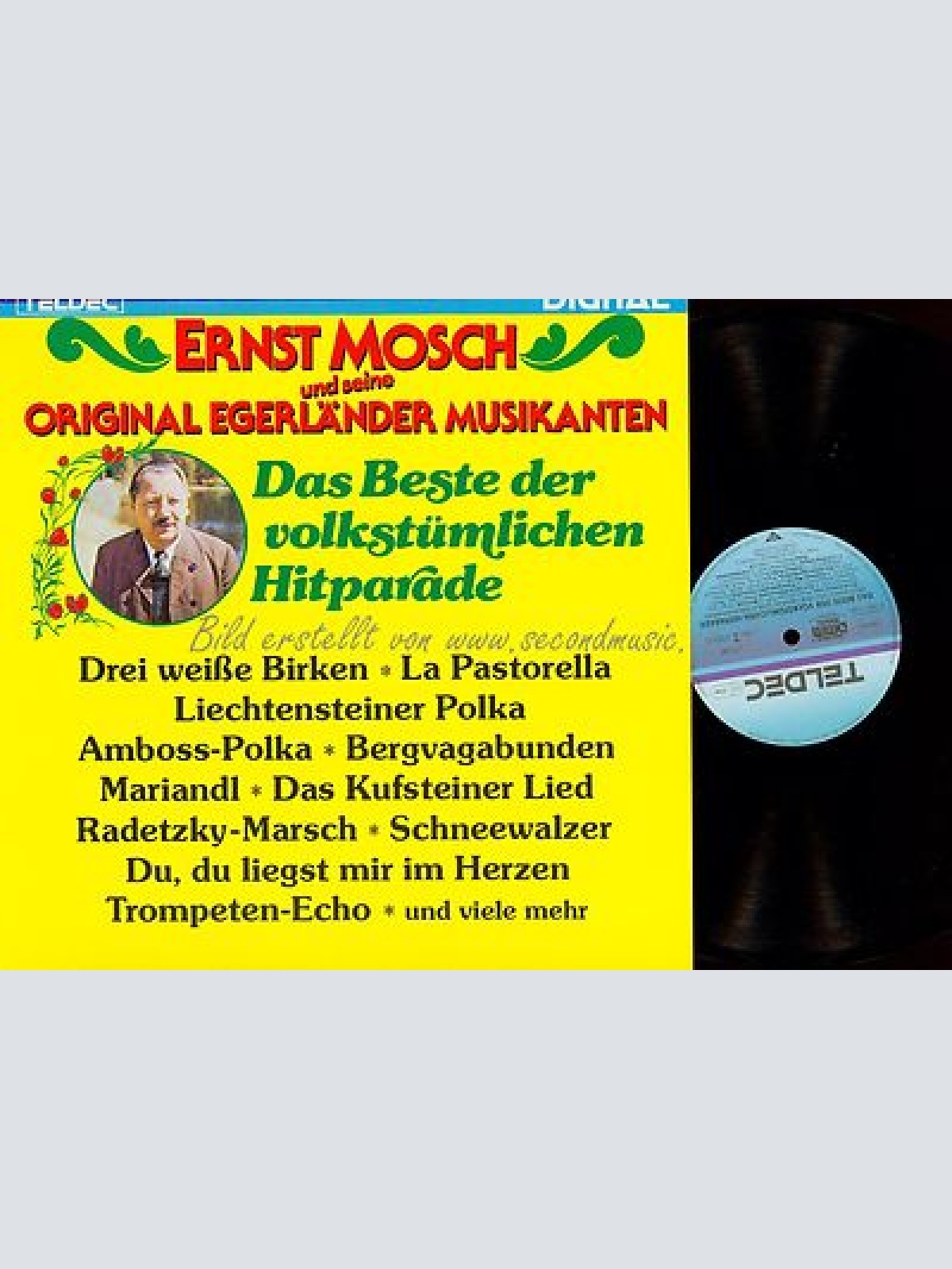 LP--ERNST MOSCH DAS BESTE DER VOLKSTÜMLICHEN HITPARADE