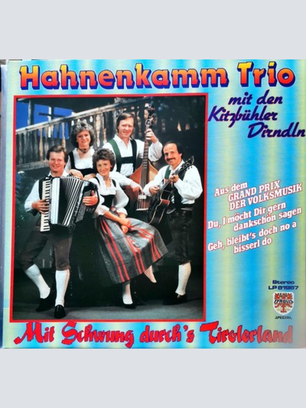 LP, Album Hahnenkamm Trio Mit Den Kitzbühler Dirndln - Mit Schwung Durch's Ti...
