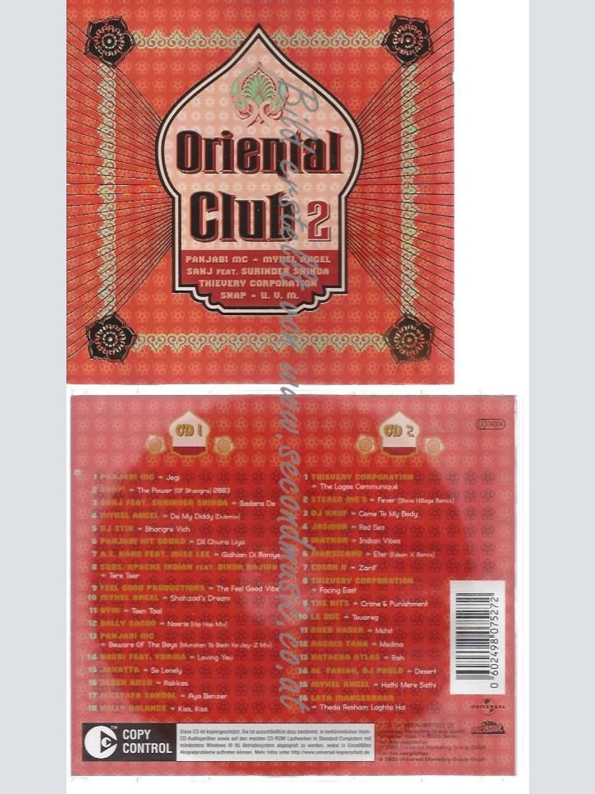 CD--VARIOUS--    ORIENTAL CLUB VOL.2 | DOPPEL-CD