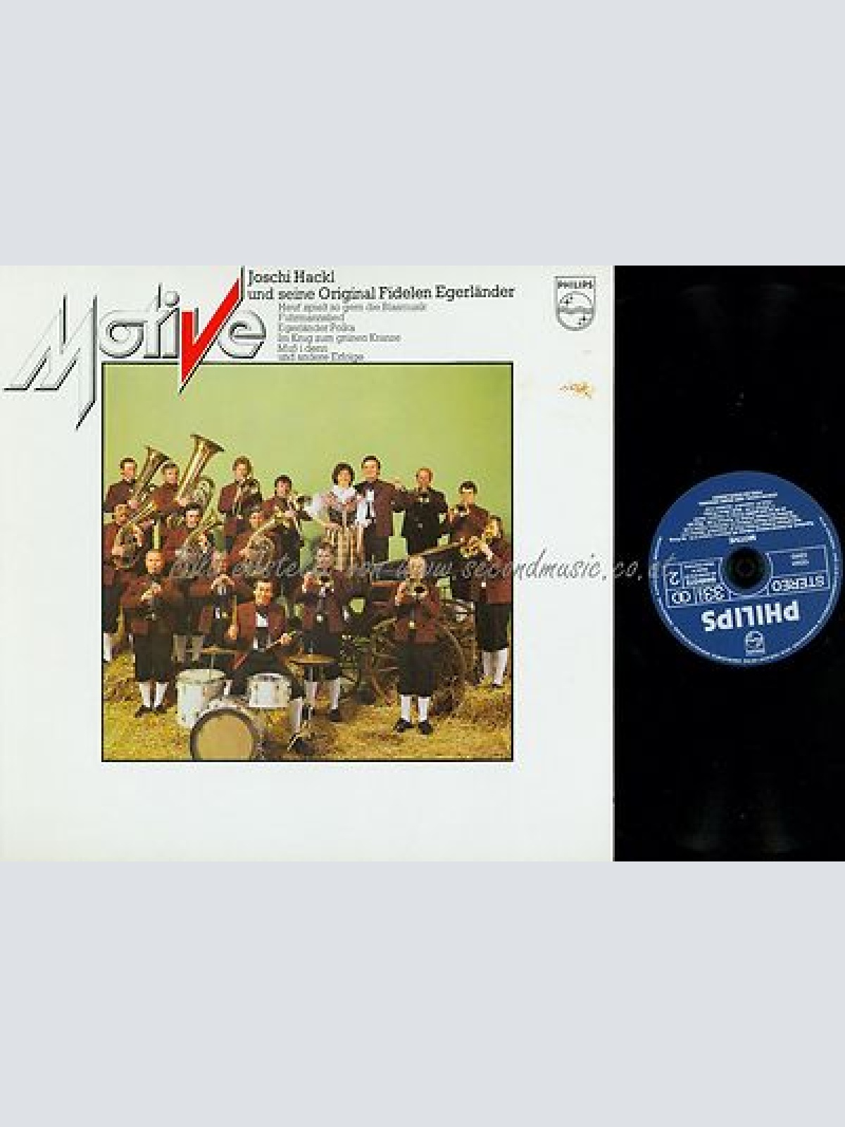 LP--JOSCHI HACKL UND SEINE ORIGINAL FIDELEN  EGERLÄNDER--MOTIVE