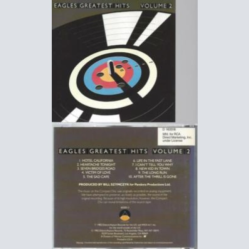 CD --Eagles greatest Hits Volume 2 // US