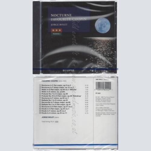 CD--NM-SEALED-ALZER/PRE... / JORGE BOLET UND FREDERIC CHOPIN -KOMPONIST- -1995-