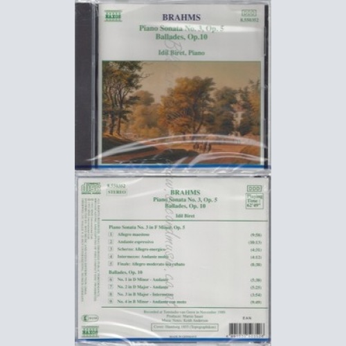 CD--NM-SEALED-BALLADEN OP.10 / IDIL BIRET UND JOHANNES BRAHMS -KOMPONIST- -1992