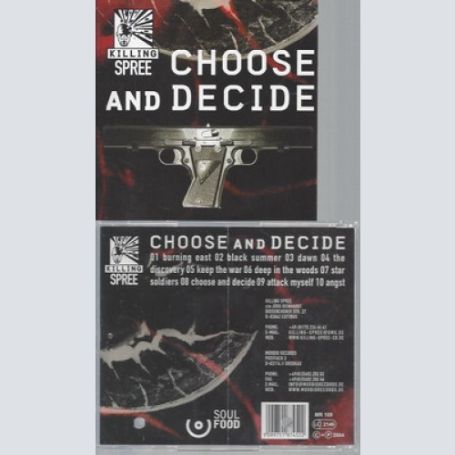 CD--CHOOSE AND DECIDE KILLING SPREE