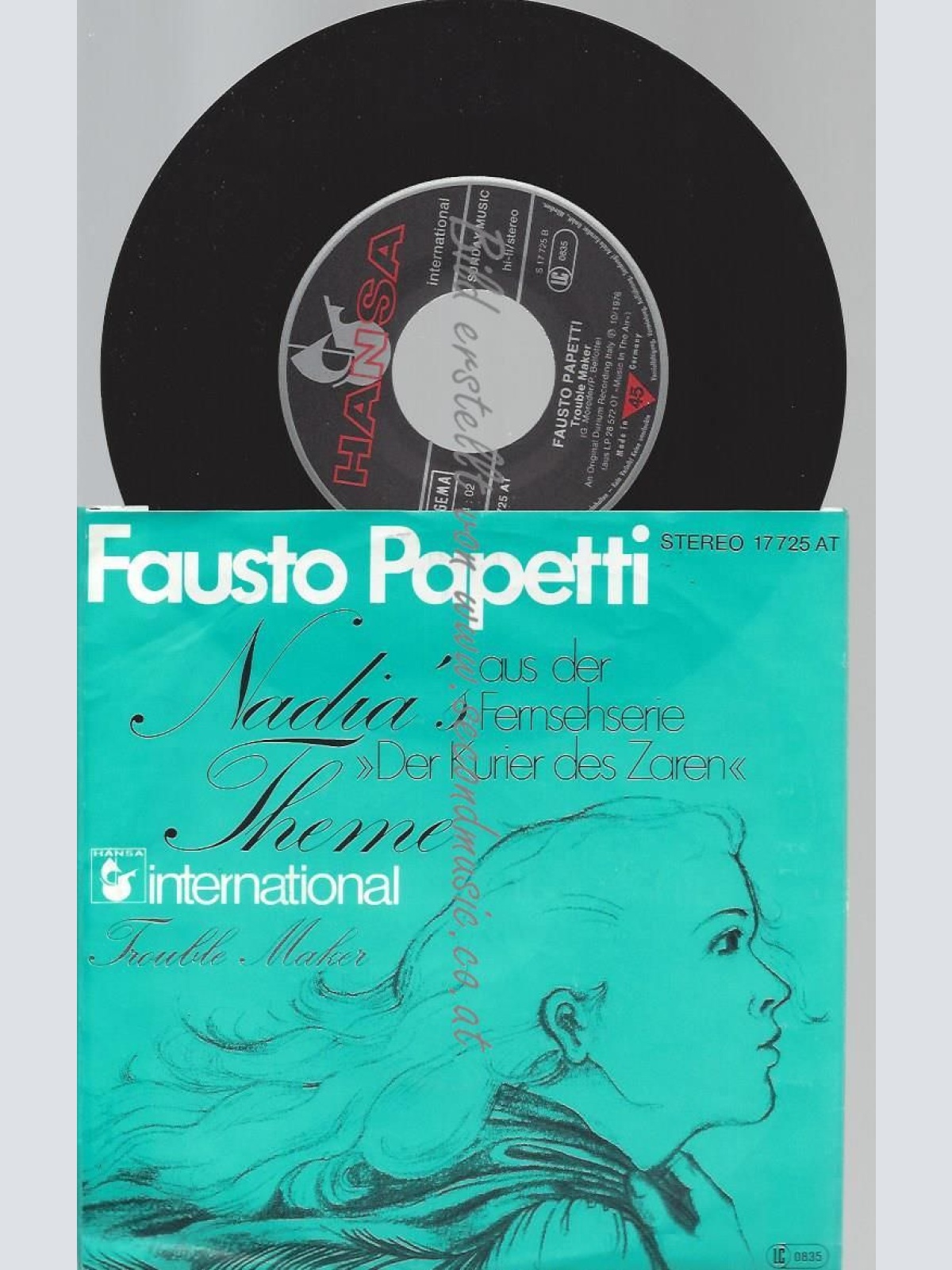 7"   Fausto Papetti – Nadia's Theme