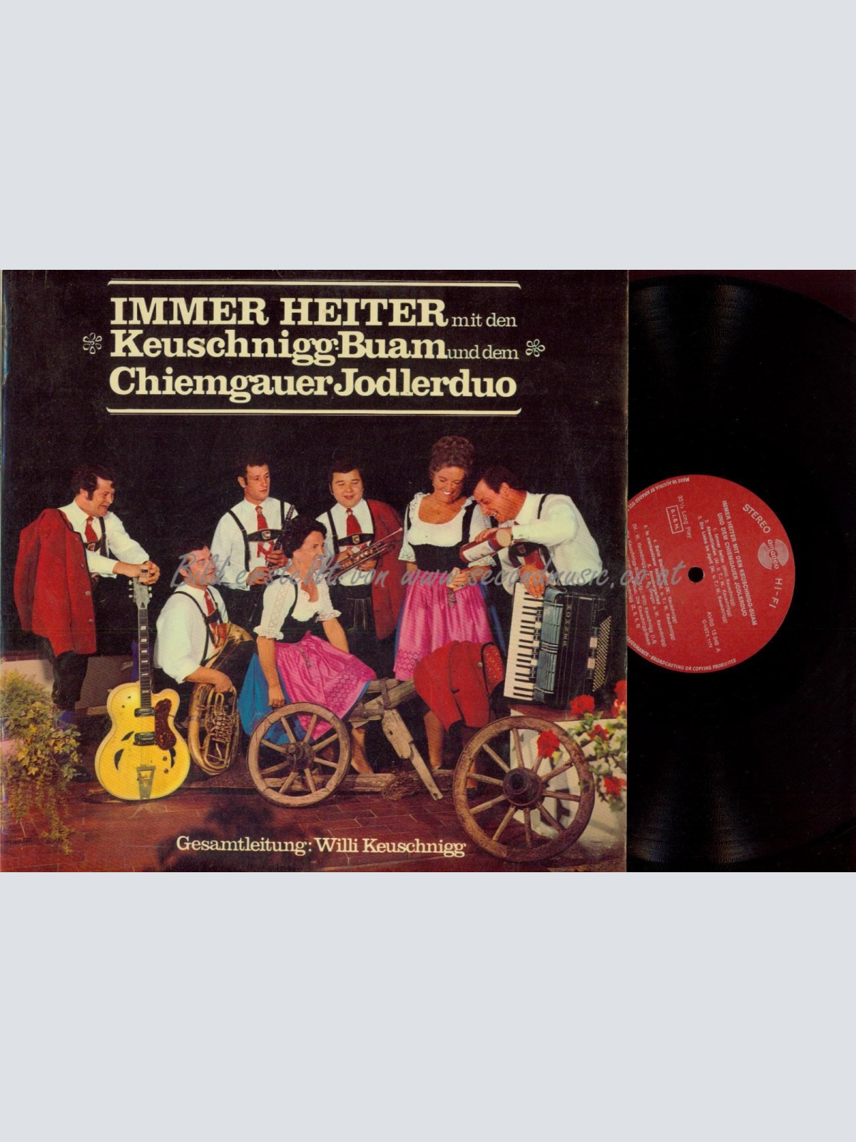 LP--IMMER HEITER MIT DEN KEUSCHNIGG BUAM UND DEM CHIEMGAUER JODLERDUO