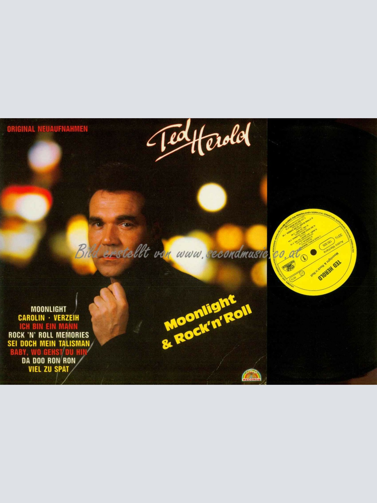 LP-- Ted Herold – Moonlight & Rock’n’Roll  / NM