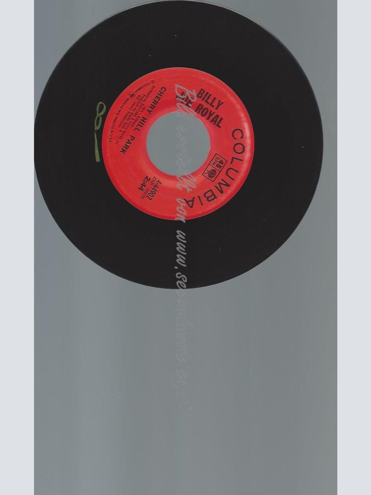 7"   Billy Joe Royal – Cherry Hill Park