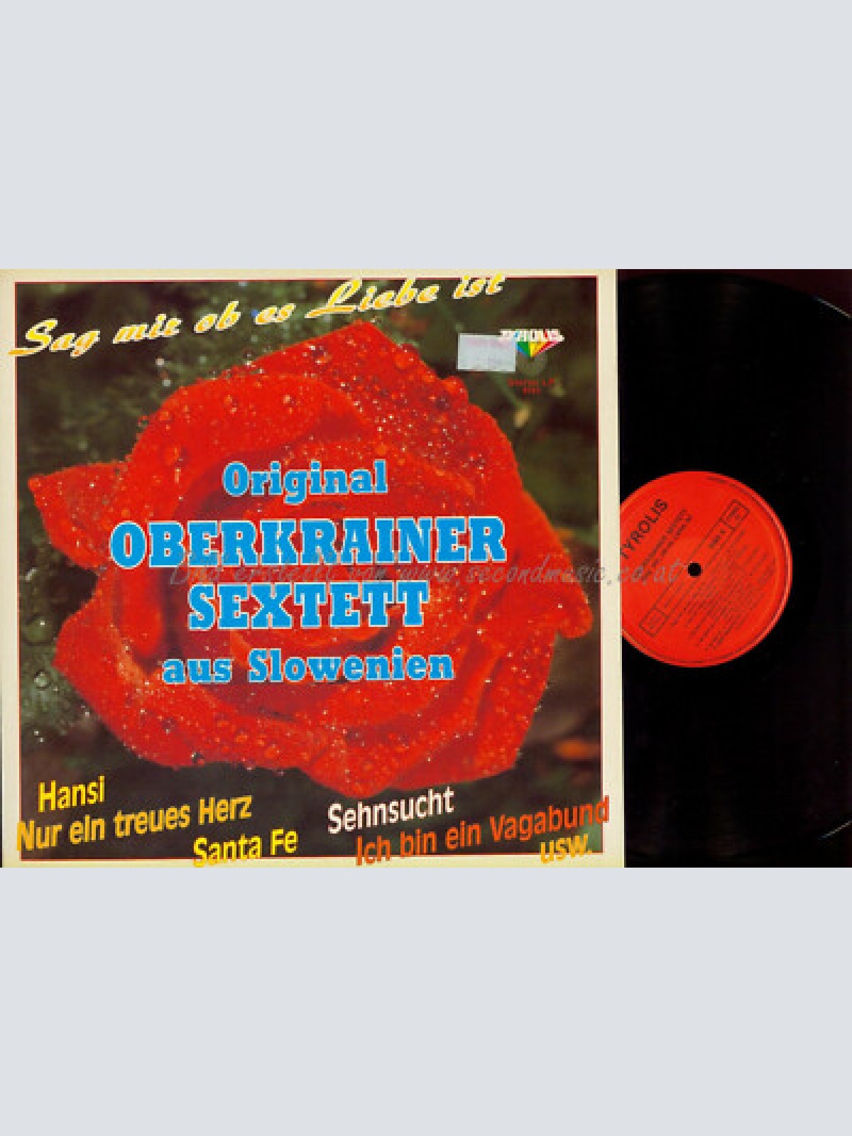 LP--OBERKRAINER SEXTETT AUS SLOWENIEN SAG MIR OB ES LIEBE IST
