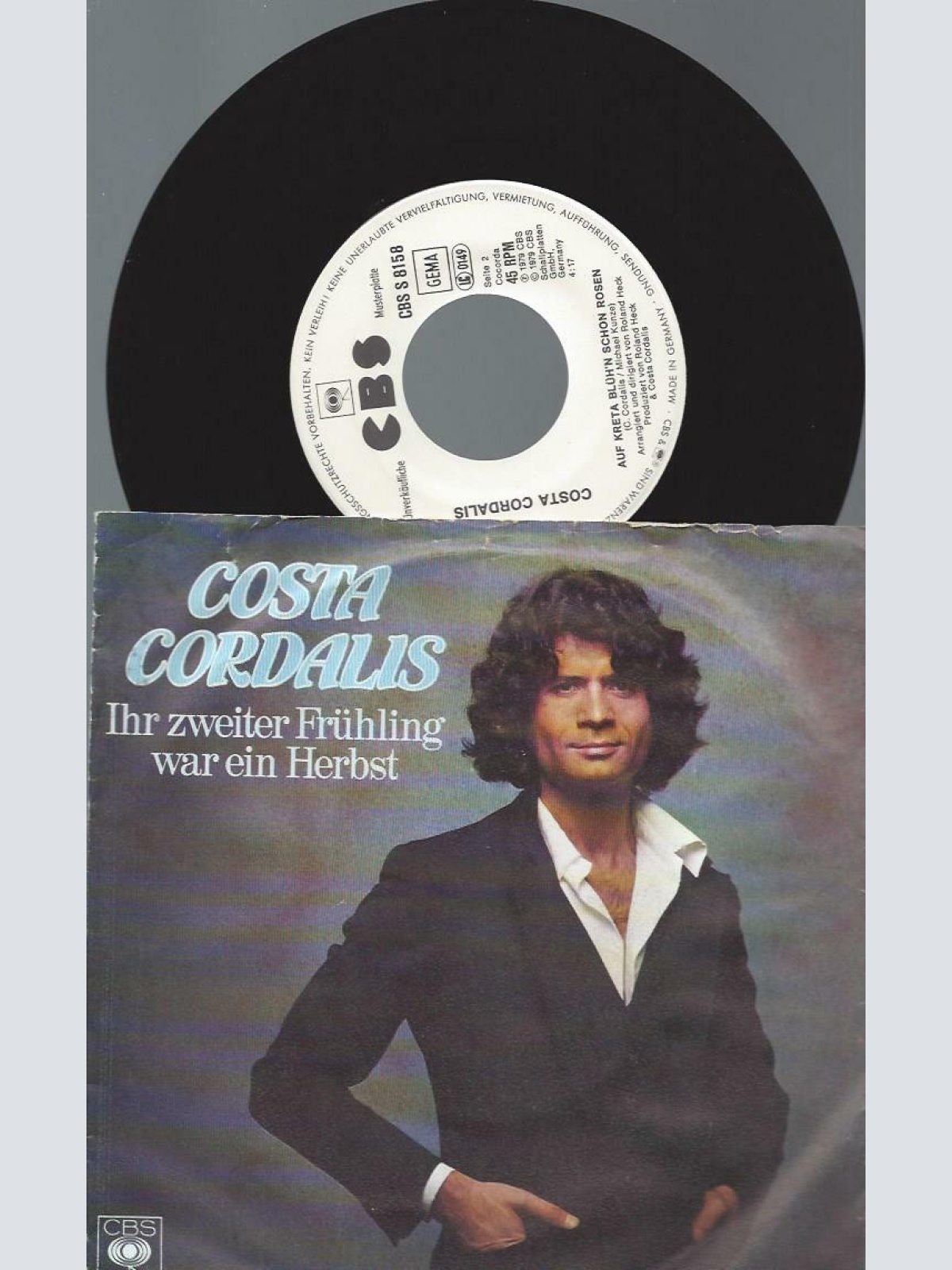 7" Costa Cordalis – Ihr Zweiter Frühling War Ein Herbst // Promo