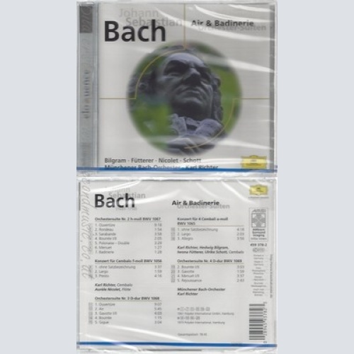 CD--NM-SEALED-ORCHESTEROUVERTÜREN- / KARL RICHTER, MBO UND JOHANN SEBASTIAN BAC