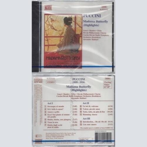 CD--NM-SEALED-GAUCI, RAMIRO, TICHY UND RAHBARI -1995- -- PUCCINI BUTTERFLY -HIG