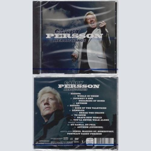 CD--NM-SEALED-CARRY PERSSON -2008- - CD+DVD -- HEROIC SONGS -CD+PROMO DVD-