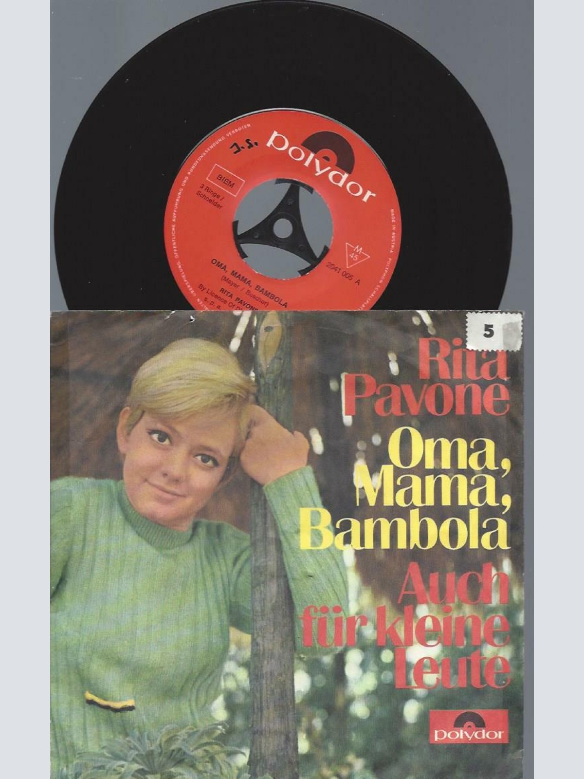 7"   Rita Pavone – Oma, Mama, Bambola