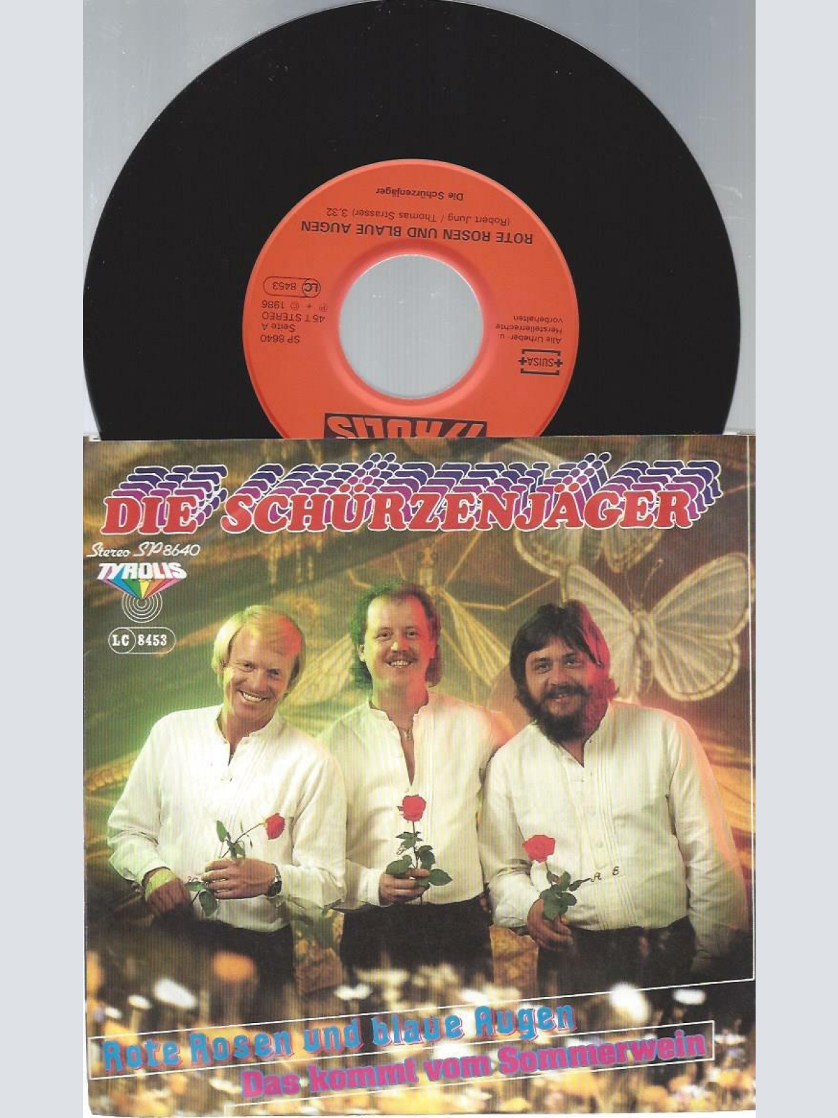 7" Die Schürzenjäger – Rote Rosen Und Blaue Augen