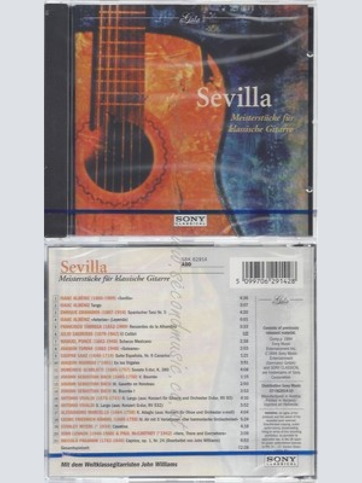 CD--NM-SEALED-JOHN WILLIAMS, VARIOUS -KOMPONIST-, ALBENIZ UND RODRIGO -1996- --