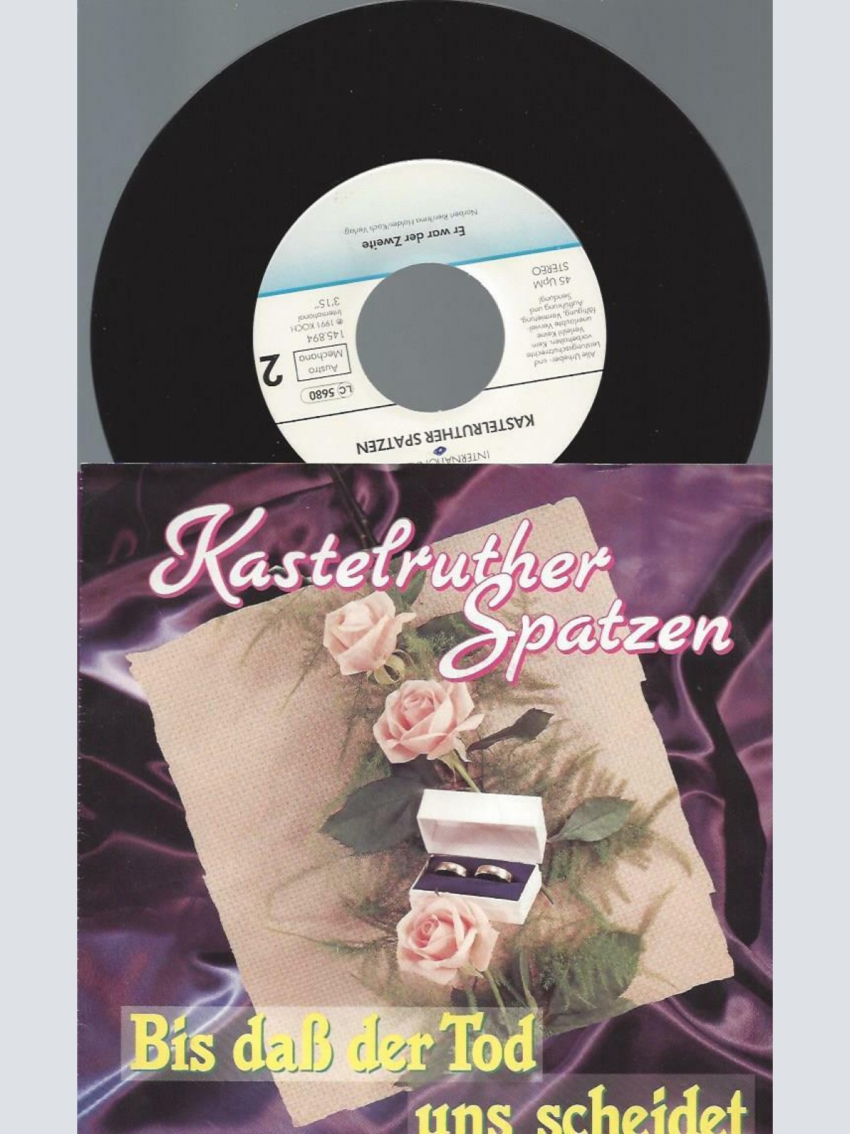 7" Kastelruther Spatzen – Bis Daß Der Tod Uns Scheidet