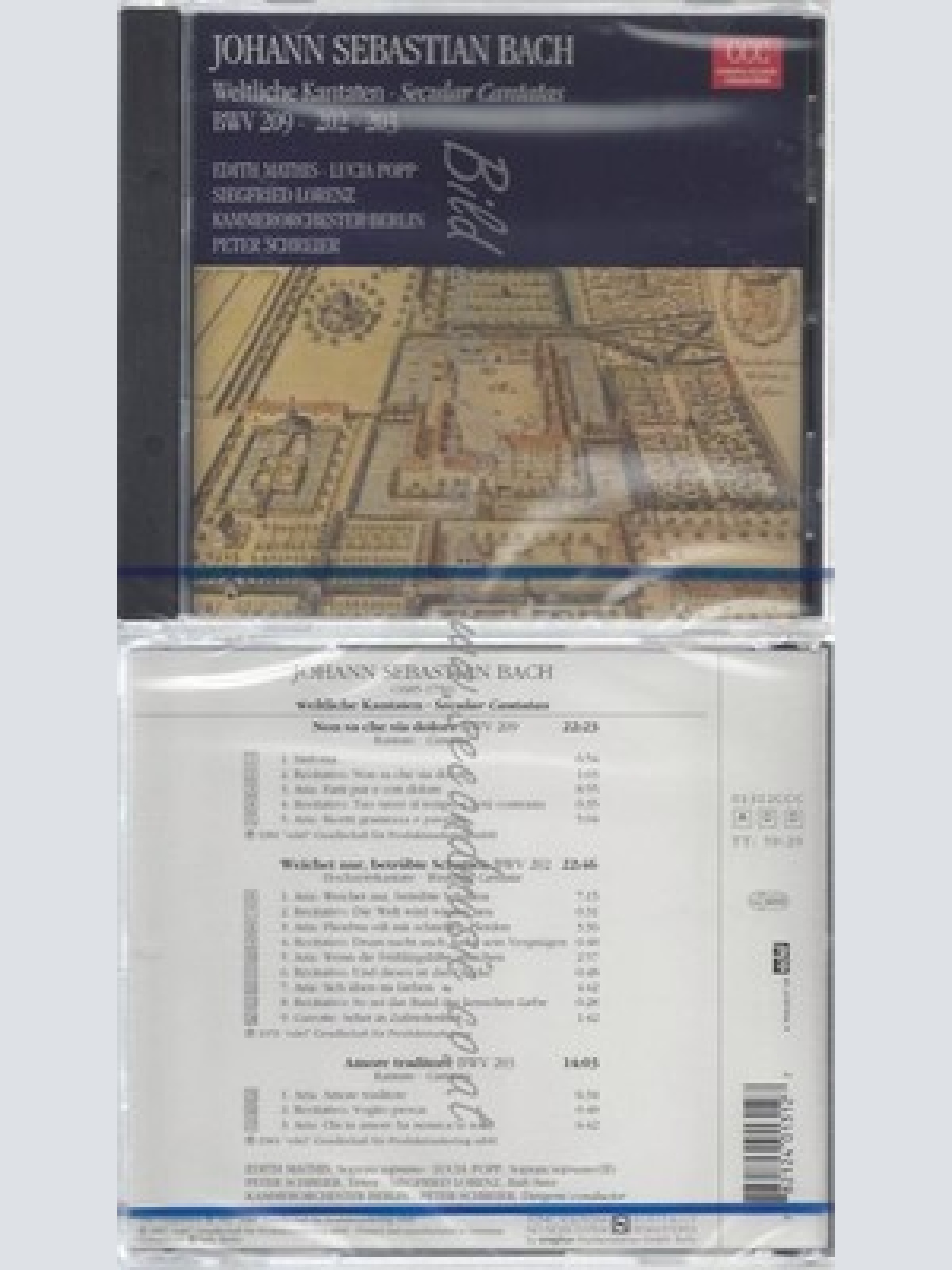 CD-NM-SEALED-PETER SCHREIER, KOB UND JOHANN SEBASTIAN BACH -KOMPONIST- -1997- --